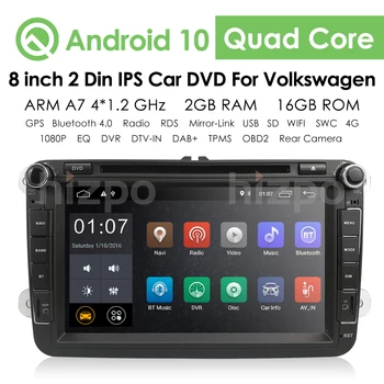 Android DVD Auto 2din Radio pentru VW POLO GOLF 5 6 POLO PASSAT B6 CC, JETTA TIGUAN TOURAN EOS, SCIROCCO, SHARAN CADDY GPS Player