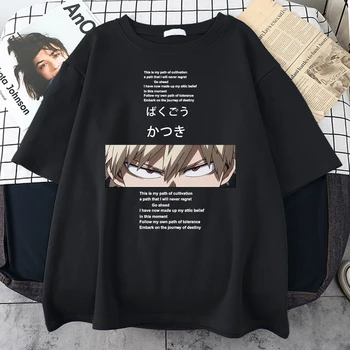 Anime Eroul Meu mediul Academic Serie de imprimare Femei Vrac Oversize T-Shirt Fashion Street Topuri O-Gât Respirabil Tricou de Vara Topuri Om