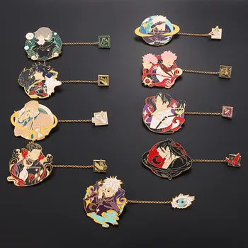 Anime Jujutsu Kaisen Cosplay Desene Animate Costum De Recuzită Email Insignă De Metal Pin Rever Aliaj Rucsac Brosa Accesorii Bijuterii Cadouri
