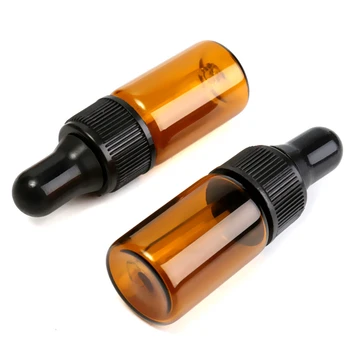 Arshen 3 ml de Ulei Esential Dropper Picătură de Aromoterapie Parfum Gol Distribuitor de Sticle de Sticlă de Chihlimbar Lichid Reactiv Pipetă de Sticlă