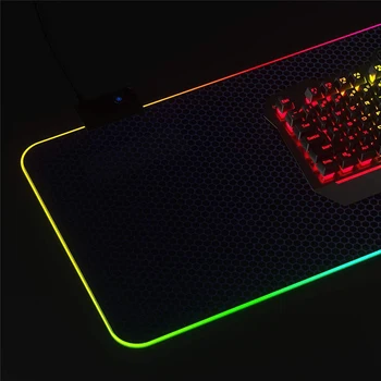 AULA Lumină LED-uri Gaming Mouse Pad RGB Mare Keyboard Mat Anti-alunecare de Cauciuc Natural Mouse Pad Mare Masă Mat PC de Birou Pad