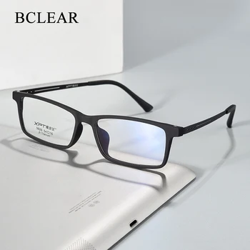 BCLEAR Optice Ochelari Cadru pentru Bărbați și Femei Titan Picioare Flexibile cu TR-90 Frontal din Plastic Rim Ochelari Ochelari Cadru