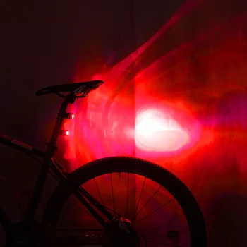 Bicicleta Fata-Spate, Coada de Siguranță Lampa de Avertizare Ciclism Lumina din Aliaj de Aluminiu Casca Rosu Alb LED Flash Lumini