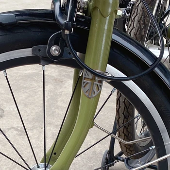 Bicicleta furca fata protecție placă deflectoare gol pentru biciclete brompton frână linie de protecție Ușor de Frână Linie Protector