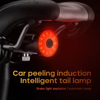 Bicicleta Stopuri Inteligent Senzor Lumini de Frână Usb Road Bike MTB Stopurile din Spate rezistent la apa Luz de bicicleta Ciclism Lampa