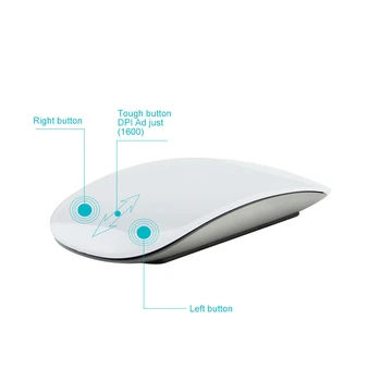 Bluetooth 5.0 Magic Mouse Wireless Reîncărcabile cu Laser Tăcut Arc Touch Mause Ergonomic Computer Ultra-Subțire Soareci Pentru Apple Mac PC