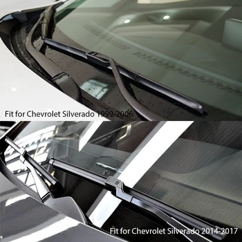 BOOMBLOCK 2 BUC Fata de Înaltă Calitate Lame de Ștergătoare pentru Parbriz Pentru Chevrolet Silverado 1500 2017 2016-99 Chevy Accesorii