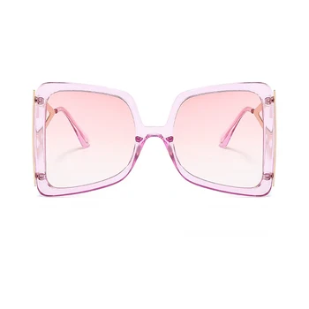Brand Designer de Moda Fluture Pătrat ochelari de Soare Femei Vintage Fulger Cadru Gradient Supradimensionat Ochelari de Soare Pentru Femei UV400