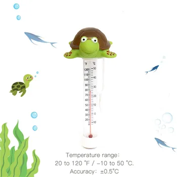 Broască Țestoasă Drăguț Piscină Termometru Baby Float Temperatura Apei De Iaz Saună, Cadă Fierbinte Termometru