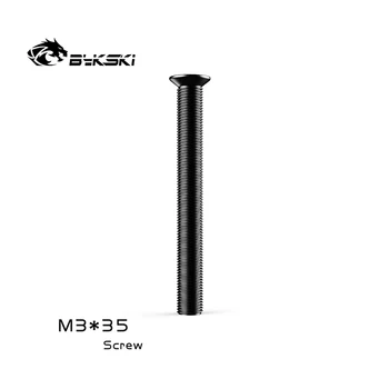 Bykski M3x30 M3x35 de răcire cu Apă radiator șuruburile de Apă răcită accesorii Neagră, Șuruburi de montaj 1 set