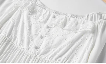 Camasi De Noapte Cu Maneca Lunga De Toamna Sleepwear Brodate Vascoza Femei Îmbrăcăminte De Noapte Cămăși De Noapte Pentru Femei Camasa De Noapte Estetism