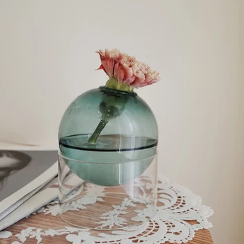 Camera de zi de Decorare Vaza de Sticla Acasă Decore Vaze pentru Flori Moderne Nordic Sferice Hidroponice Masă Vaze Transparente