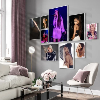 Cantareata De Muzica Star Ariana Grande Sweete Postere Coperta Revistei Arta De Perete Imprimă Imaginea Acasă Decor Camera Autocolante De Perete Panza