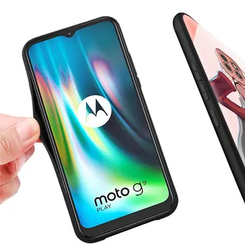 Caz de telefon pentru Motorola Moto G9 Juca Un Fusion Plus G8 Putere G Stylus Hyper E7 Edge Lite Negru Acoperi FranXX Anime