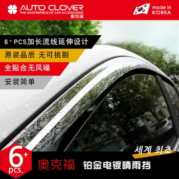 Chrome vizor usa geam lateral deflector umbra soare ploaie scut de argint excursii de o streașină pentru Honda CRV 12-16