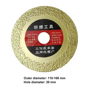 Circulare de Diamante Ferăstraie Lama 100mm Diametru Exterior Multi-scop Rotativ Disc de Tăiere pentru Marmura Granit Placi Ceramice