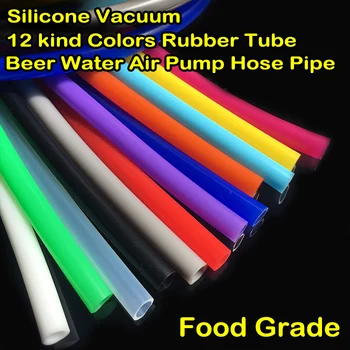 Clasa alimentare Flexibil 1 Metru 2mm*4mm Colorate din Silicon Moale de Cauciuc Tub de Gel de Siliciu de Apa Limpede Bere Lapte Pompa de Aer Furtunul de CALD