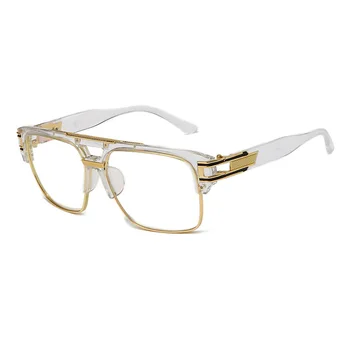 Clasic de Lux de Designer de Brand Supradimensionat ochelari de Soare pentru Barbati Ochelari de Soare Moda de sex Masculin Metal Vintage de Conducere Pătrat Oglindă Nuante UV400