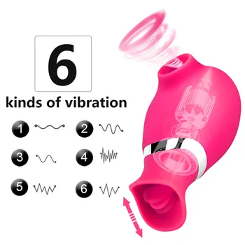 Clitorisul Fraier Biberon Suge Vibratorul lins G-Spot Vibratoare pentru femei Clitorisul Stimulator Masturbator Afemeiat Jucarii Sexuale