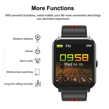 Colorate Sport Fitness Tracker Monitor de Ritm Cardiac Bluetooth Inteligent Watch Femei Bărbați Brățară Pentru iOS Android Samsung Huawei