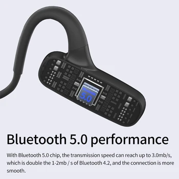 Conducție osoasă Căști Bluetooth 5.0 set cu Cască fără Fir sweatproof impermeabil Sport Căști fone de ouvido Bluetooth
