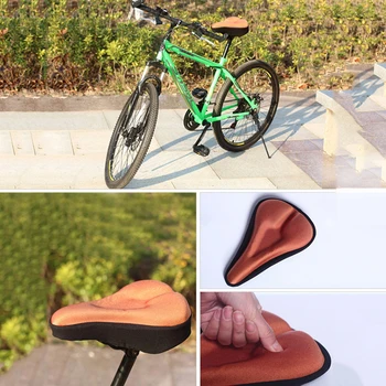 Coperta de Șa biciclete din Silicon Gel Moale Gros de biciclete Biciclete Ciclism Șa husa Scaunului MTB Mountain Biciclete 3D Gel Pad Tampon de Perna
