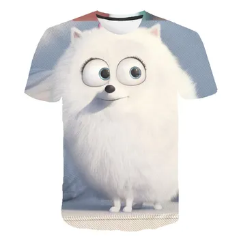 Copil Tricou Paroase baieti Animal de Desene animate 3d pentru Drăguț O-gât Vara Copilul Tricouri Copii Îmbrăca Topuri largi