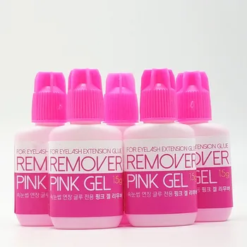 Coreea de lady pink 15ml Profesionale Geană Lipici Gel Remover Adeziv Debonder Gel, Gene False, Extensii 4 piese/lot