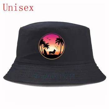 Corgi la Plaja pescar pălărie hip hop panama capac gorro hip hop femei pălării pufos găleată pălărie designer găleată pălărie