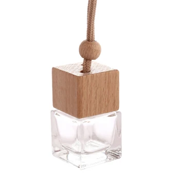 Cub Din Lemn Capac Margele Parfum Ulei Esențial Gol Sticlă Decor Agățat În 2020