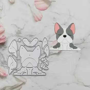 Câine care doarme Tăiere de Metal Moare Stencil Scrapbooking DIY Album Timbru Carte de Hârtie Relief Decor Ambarcațiunile de Noi Moare pentru 2020
