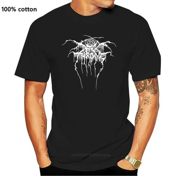 Darkthrone LOGO-ul V1 tricou NEGRU ALB negru metal