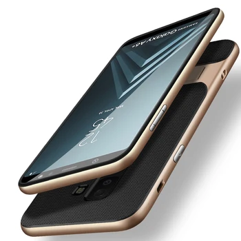 De lux Full Cover pentru Samsung Galaxy A6 / A6 Plus + 2018 Cazuri de Telefon 3D Suport de Silicon Hibrid 360 de Protecție Spate Armura Fundas