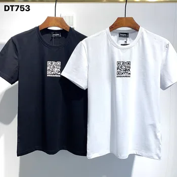 De peste mări Autentic 2021 NOU T-Shirt D2 O-Gât Scurt, tricouri cu maneca Topuri DSQ2 Îmbrăcăminte pentru Bărbați DT753
