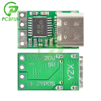De tip C USB-C PD2.0 PD3.0 15V 20V DC Încărcare Rapidă Declanșa de Votare Detector de Notebook Modul de Alimentare a Schimba Instrument de Piese