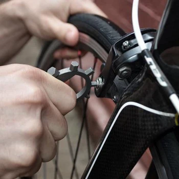 Din Oțel inoxidabil, Instrumente de Reparații de Biciclete 12 in 1 Multifunctional Deschizator de conserve Surubelnita Ciclism Portabil Praf Ciclism Piese
