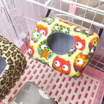 Drăguț Cobai Cușcă Cald Hamster Cuști Hamac Agățat Mini Animal Șoareci Șobolan Cuib Pat De Dormit Casa Hamster Animale De Companie Mici De Produs
