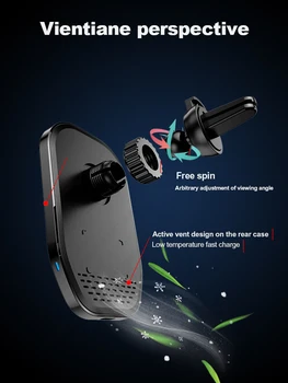 Ebaicase Magnetic Wireless Incarcator Auto Suport de Telefon Pentru iPhone 12 Pro Mini Max 15W Rapid de Încărcare de Aerisire Telefon Suport Auto Suport