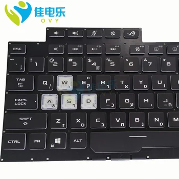 Ebraică tastatura laptop pentru ASUS ROG Strix G17 G731GT G731GU 17 inch Gaming tastatura iluminata original 0KNR0 661MHE00 661LHE00