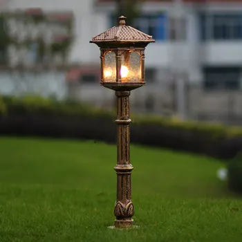Europa de moda gazon lampă de grădină în aer liber de lux lumina antic luminile de crăciun în aer liber curte decor iluminat luces jardin