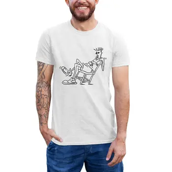 Fido Dido Tricou Fido Dido Chillin T-Shirt pentru Bărbați Mâneci Scurte Tricou Bumbac Grafic Amuzant Plaja XXX Tricou