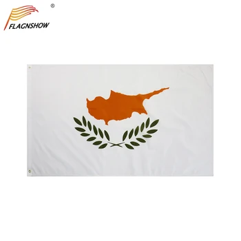 Flagnshow Cipru Pavilion Una Bucata 3X5 METRI Agățat de Poliester Națională Cipriotă Banner cu Garnituri de Alama
