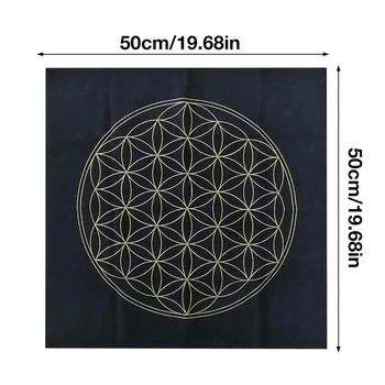 Floarea Vieții Divinație Altar Cârpă Specială față de Masă cristalină Carte de Tarot Mat de Masă