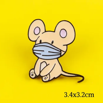 Food Hamburger Pin Badge Pe Haine Mascat Câine Animal Mouse-Ul Aliaj De Zinc Ace Anime Icoane Dungi Pentru Set Haine Asociat Bijuterii