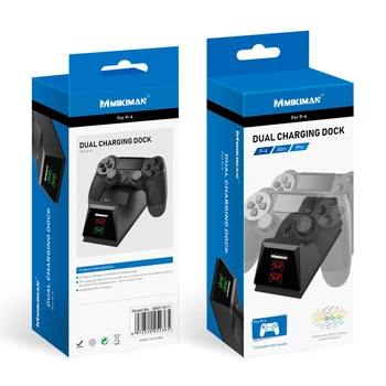Gamepad Controller Dual Încărcător Stație de Joc de Divertisment Accesorii pentru PS4 Slim Pro cu Indicator luminos