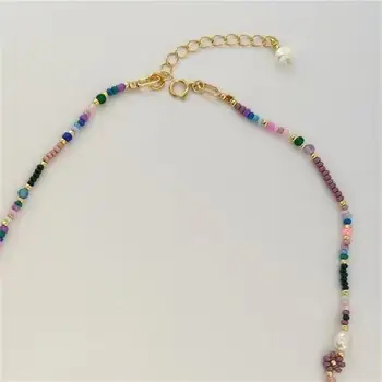 Handmade Perle Naturale Se Amestecă Și Se Potrivesc Cu Margele Colorate Buchețelele Doamnelor Scurt Colier Moda Bijuterii Accesorii Cadouri Deosebite