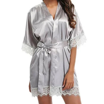Helisopus 2021 Noi Femeile Doamnelor Sleepwear Dantelă Jumătate Maneca Camasi De Noapte Femei Intima, Pijamale Halat Sexy Rochie De Noapte Lenjerie