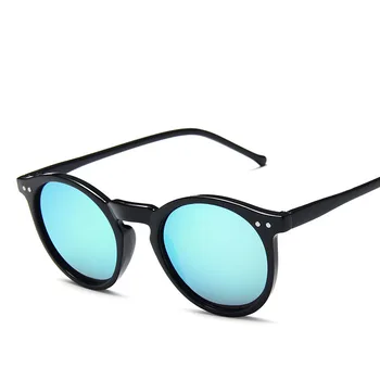 HERVI 2021 Clasic Cadru Mic Rotund ochelari de Soare Femei/mMale de Brand Designer de Orez Unghii ochelari de Soare Oglinda Retro Modis Oculos