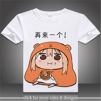 Himouto! Umaru-chan Umaru Doma Cosplay Costum de Pânză Copii Adulti Copil cu Maneci Scurte T Shirt T-shirt