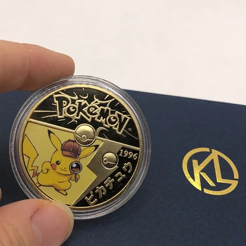 Hot 5 Stypes Buzunar Animale Drăguț Anime Monștri Placat Cu Aur, Monede De Colecție Japoneză Cadou Comemorative Dropshipping